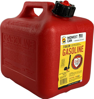 Plastic Gas Can W/Quick-Flow Spout