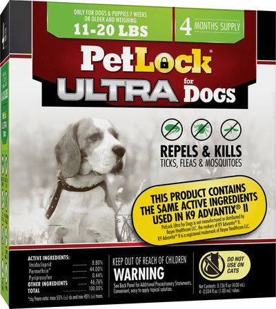 Petlock Ultra Flea & Tick Control For Dogs