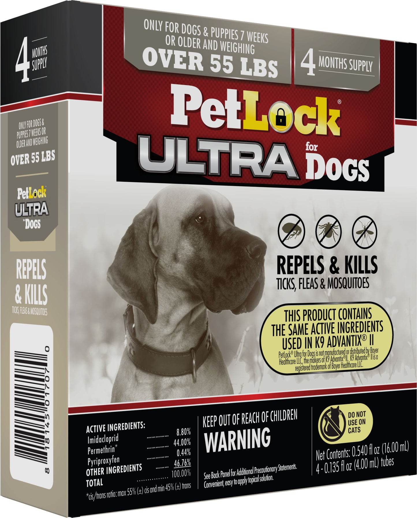Petlock Max Flea & Tick Control For Dogs