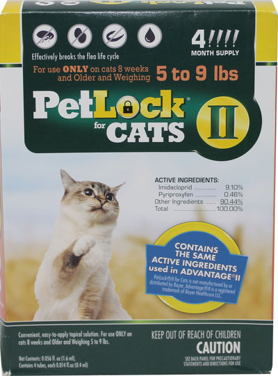 Petlock Ii Flea & Tick Control For Cats