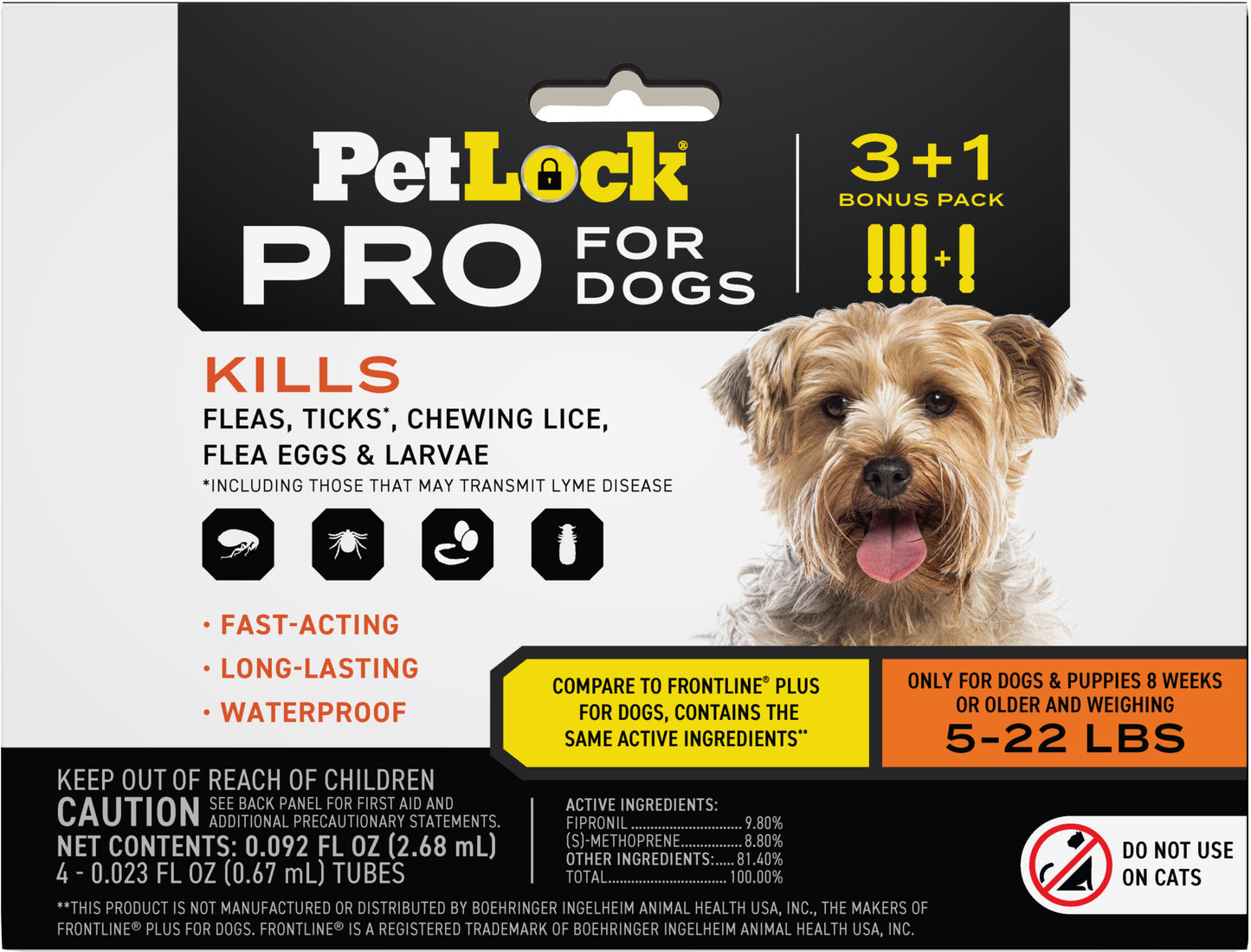 Petlock Pro Flea & Tick Control For Dogs