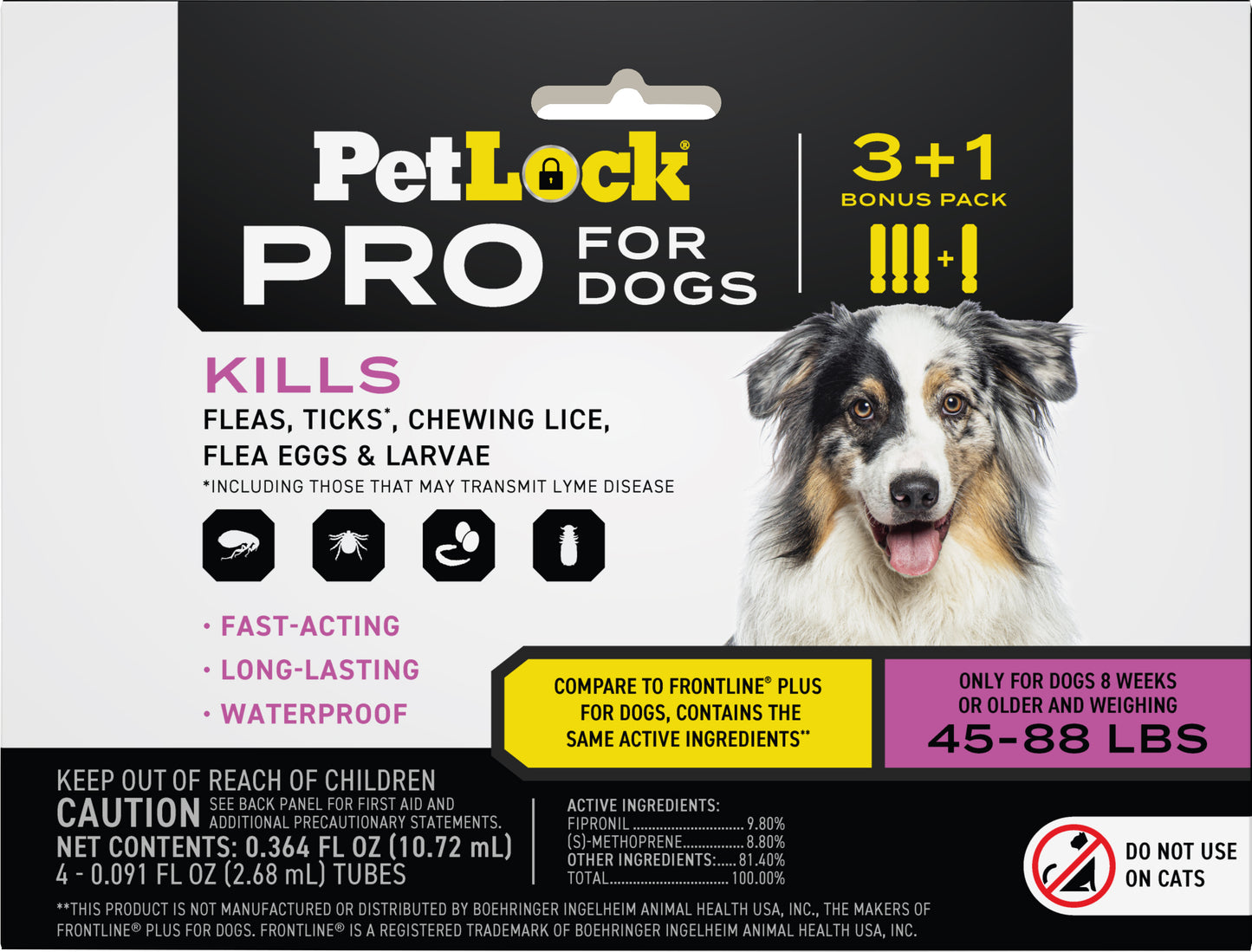 Petlock Pro Flea & Tick Control For Dogs