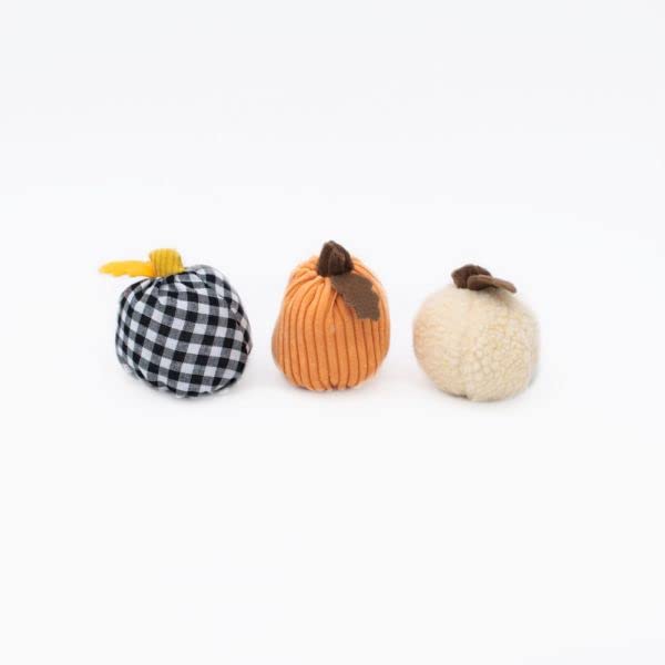 ZippyPaws Halloween Miniz 3-Pack - Gourds