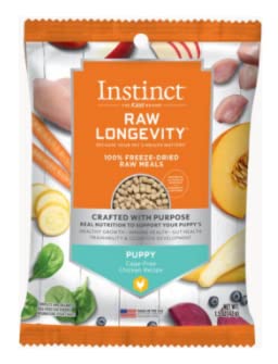 Nature's Variety Instinct, Instinct Puppy Longevity Freeze Dried Chicken, 1.5 Ounce