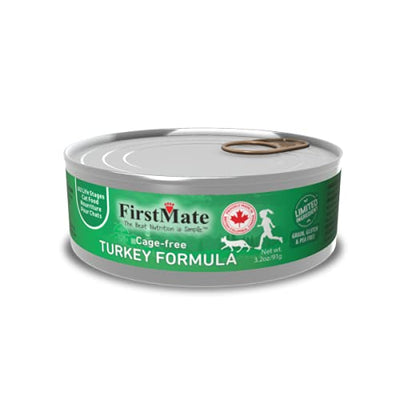 FirstMate Pet Foods FI22011 3.2 oz FirstMate Lid Turkey Cat Food - Pack of 24