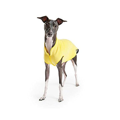 Gold Paw Stretch Fleece Dog Coat - Sunflower Yellow/Size 26