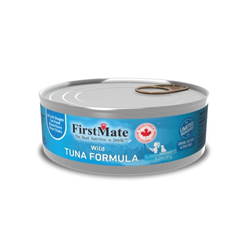 FirstMate Pet Foods FI22031 3.2 oz FirstMate Lid Wild Tuna Cat Food - Pack of 24