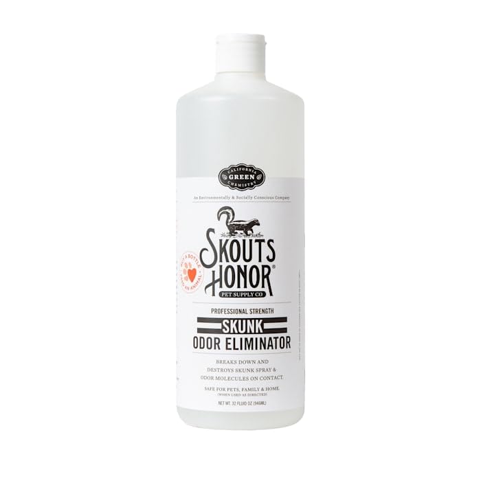 Skout's Honor Professional Strength Skunk Odor Eliminator for Pets, Family & Home