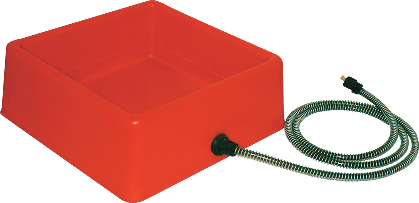 Plastic Heated Pet Bowl Square