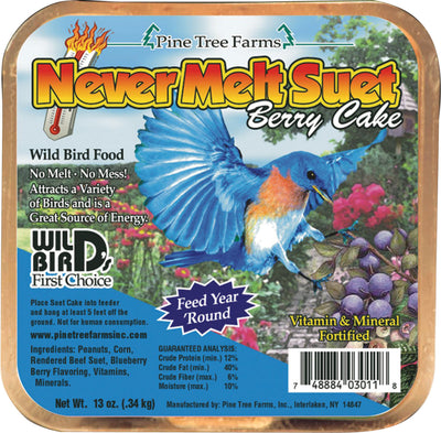 Pine Tree Farms Never Melt Suet Cake