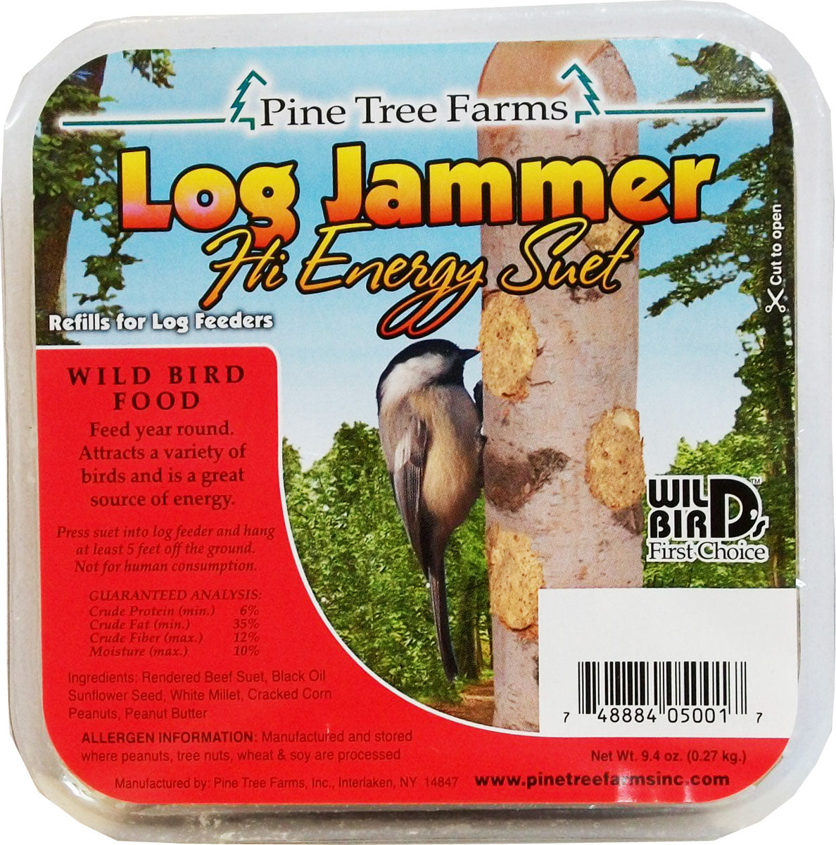 Pine Tree Farms Log Jammer Suet Plugs