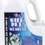 A white plastic container with a black lid labeled 'Qik Joe Safe Pet Ice Melter' showing a dog image and '8 LB (3.63 kg)'