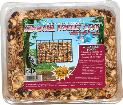 Pine Tree Farms Mealworm Banquet Large Seed Cake