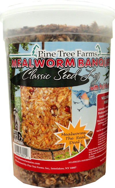 Pine Tree Farms Mealworm Banquet Classic Seed Log