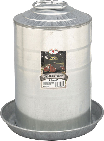 Little Giant Double Wall Poultry Fount Galvanized