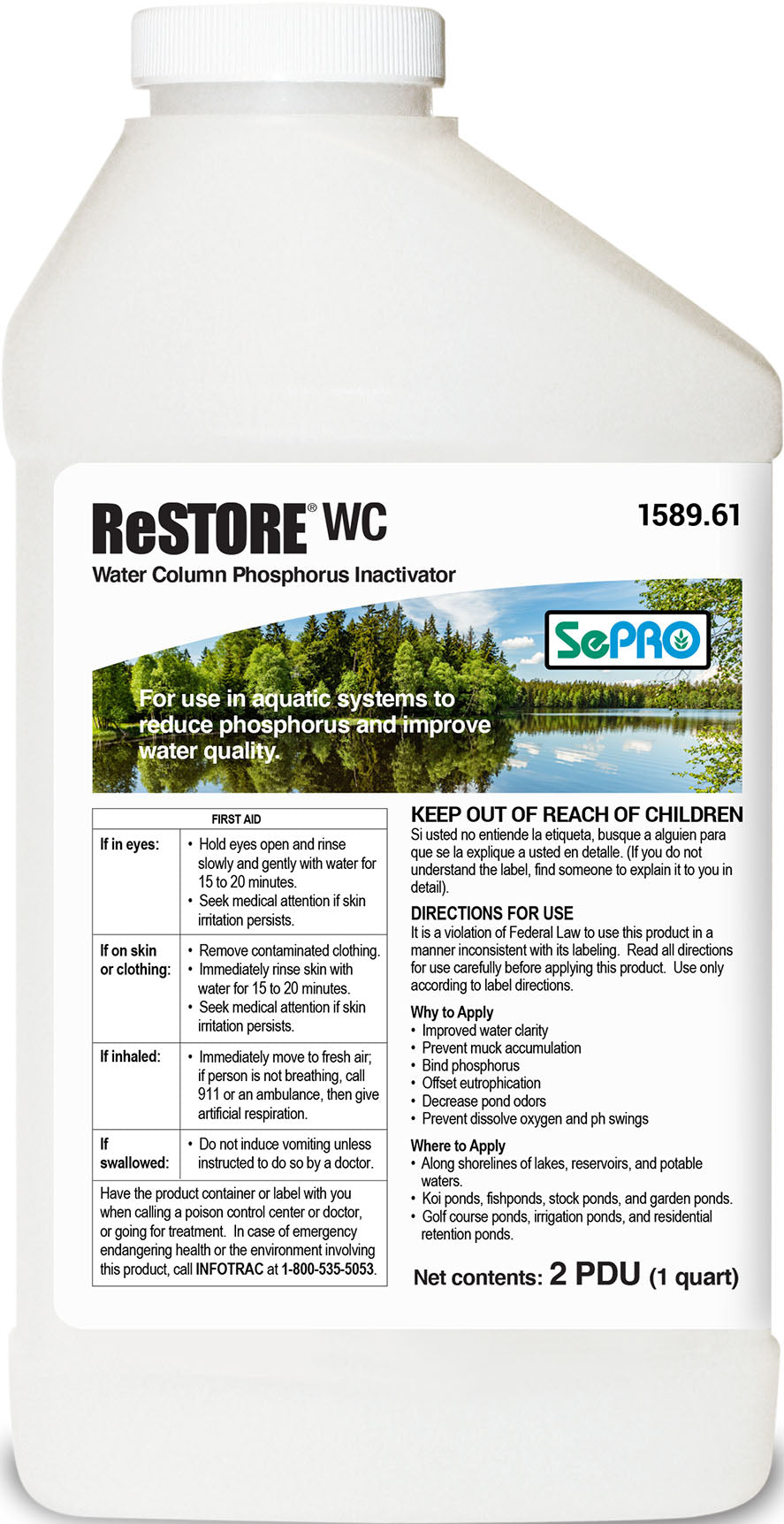 Restore Wc Water Quality Enhancer & P Inactivator