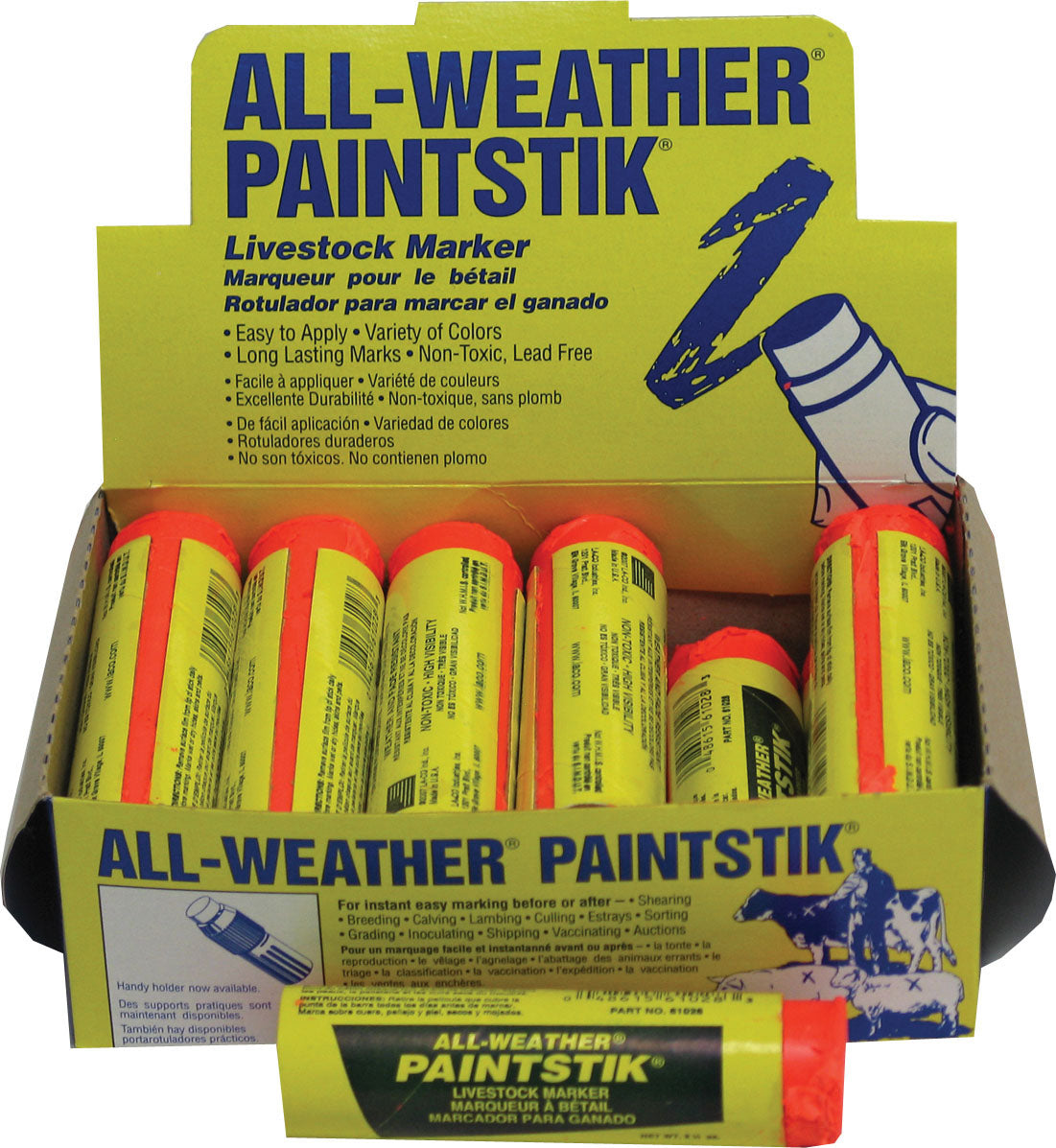 All-Weather Paintstik Livestock Marker (Pack Of 12)