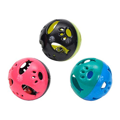 Turbo, Plastic Ball with Bell Cat Toy, Assorted