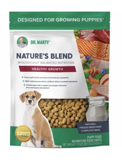 Dr. Marty Nature's Blend For Puppies Freeze Dried Raw Dog Food, 16 oz