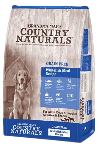 Grandma Mae's Country Naturals Grain Free Dry Dog Food 23 LB Whitefish Recipe