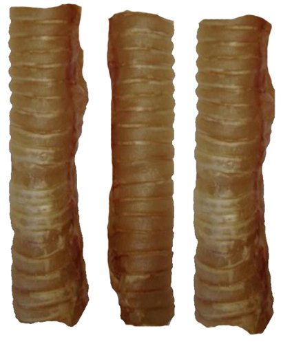 Best Buy Bones - Usa Made 3-Pack 6-Inch Beef Trachea - Healthy Pet Chews For Dogs