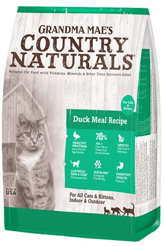 Grandma Mae's Country Naturals Grain Inclusive Dry Cat & Kitten Food 3 LB Duck Meal Recipe