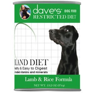 Dave's Pet Food Restricted Lamb & Rice Food (12 Cans Per Case), 13.2 oz.