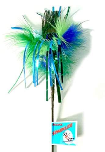 Peacock Sparkler Cat Toy 36" Long