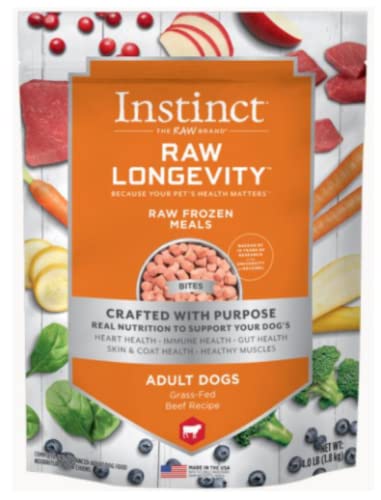 Nature'S Variety Nv Instinct Dog Raw Longevity Beef Bites, 64 Ounce