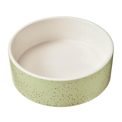 SPOT Speckled Stoneware - Round Ceramic Food/Water Bowl for Pets, Ceramic Dish with High Walls, Ideal for Medium Dogs, Reptiles & Other Pets, Dishwasher Safe - 7in, 5 Cups (40oz)