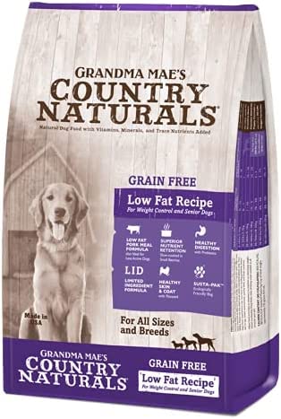 Grandma Mae's Country Naturals Grain Free Dry Dog Food 23 LB Low Fat Recipe