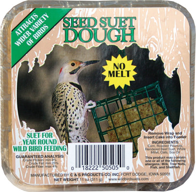 C&S Pictorial Label Seed & Suet Dough (Pack Of 12)