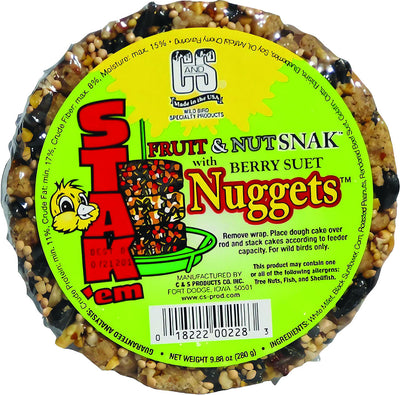 C&S Stak'Em Fruit & Nut Snak W/Suet Nuggets