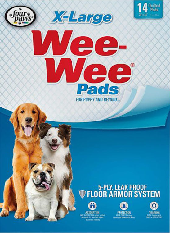 Wee-Wee Pads With Barrier Edge Xl