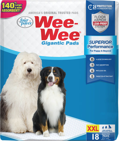 Wee-Wee Pads With Barrier Edge Gigantic