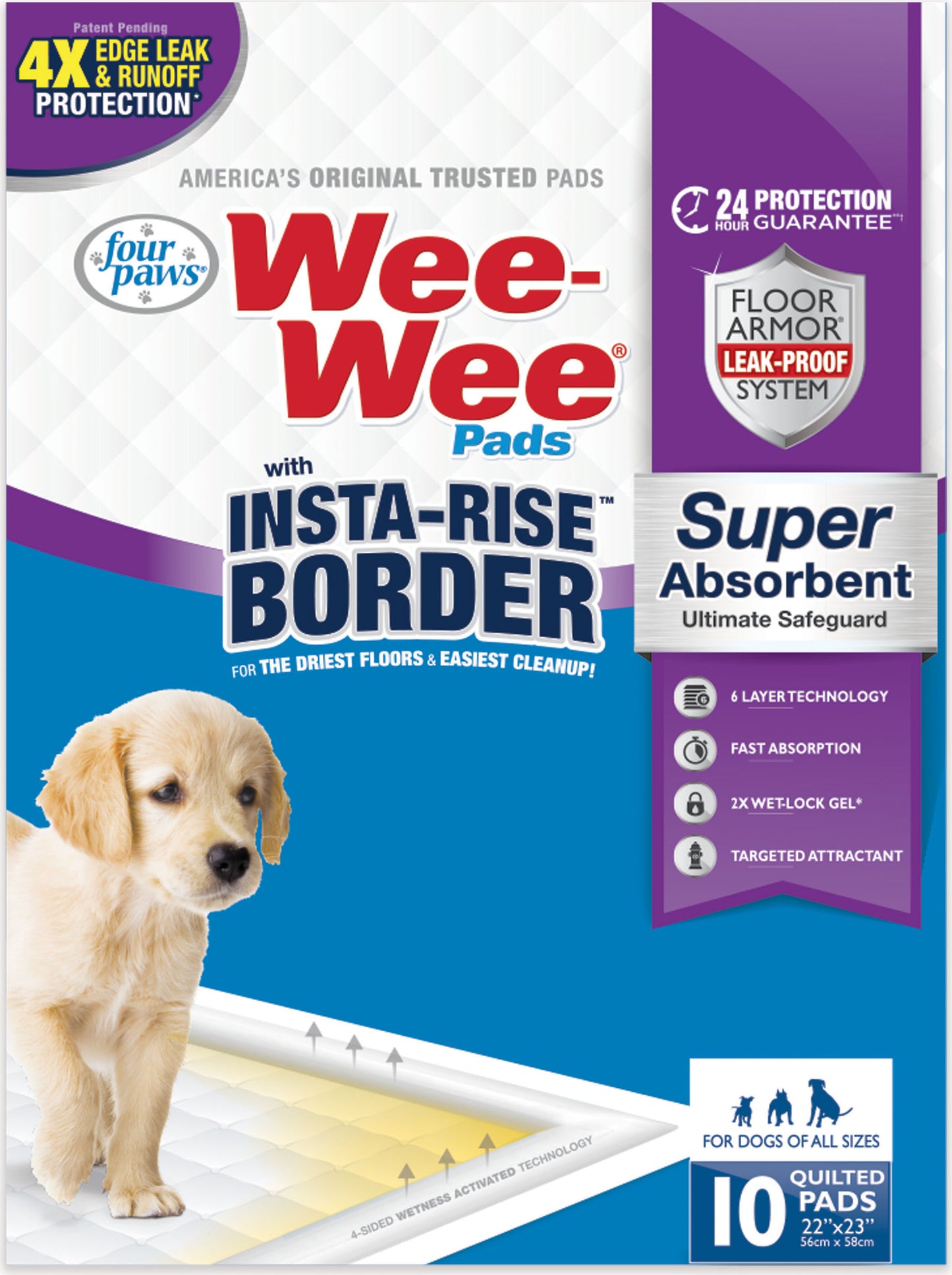 Wee-Wee Insta-Rise Border Pad