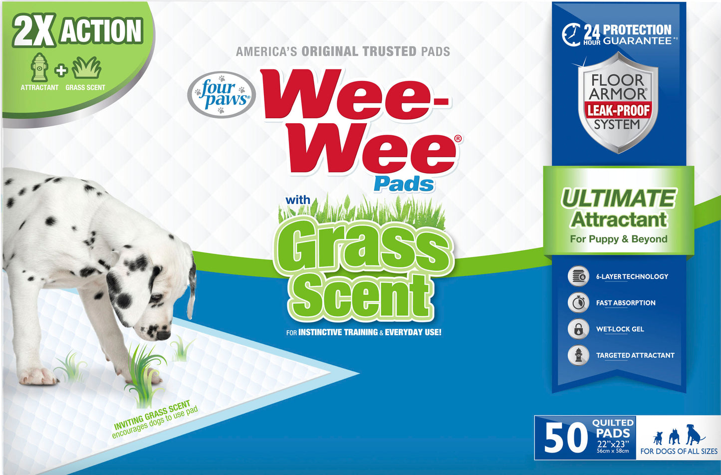 Wee-Wee Pads W/Grass Scent