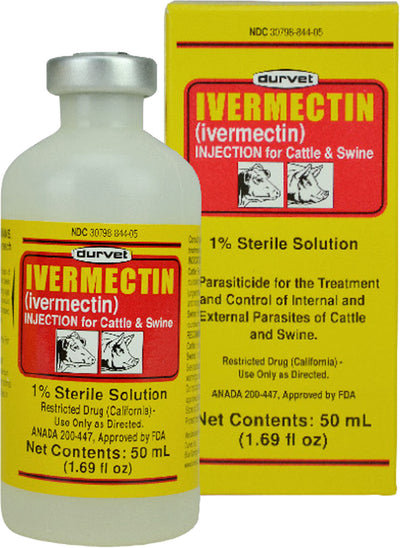 Durvet Ivermectin 1% Injection For Cattle & Swine