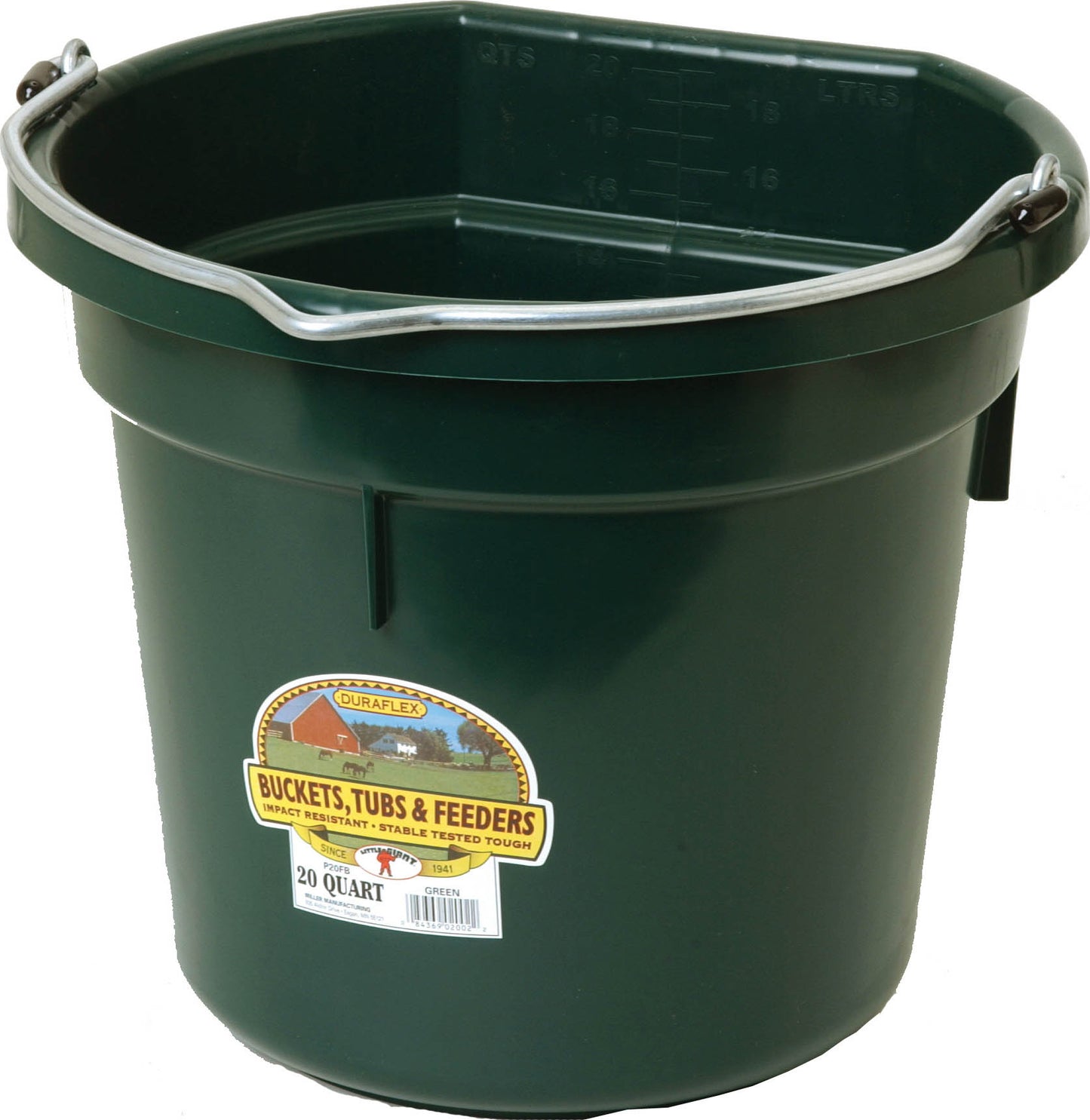 Little Giant Duraflex Plastic Flat Back Bucket