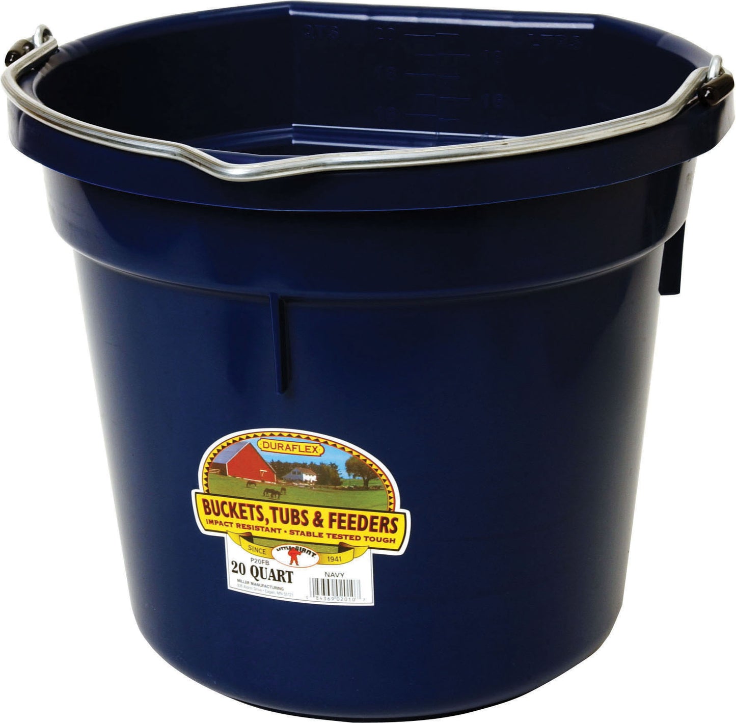 Little Giant Duraflex Plastic Flat Back Bucket
