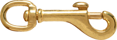 Snap Round Eye Swivel Bolt Brass (Pack Of 10)