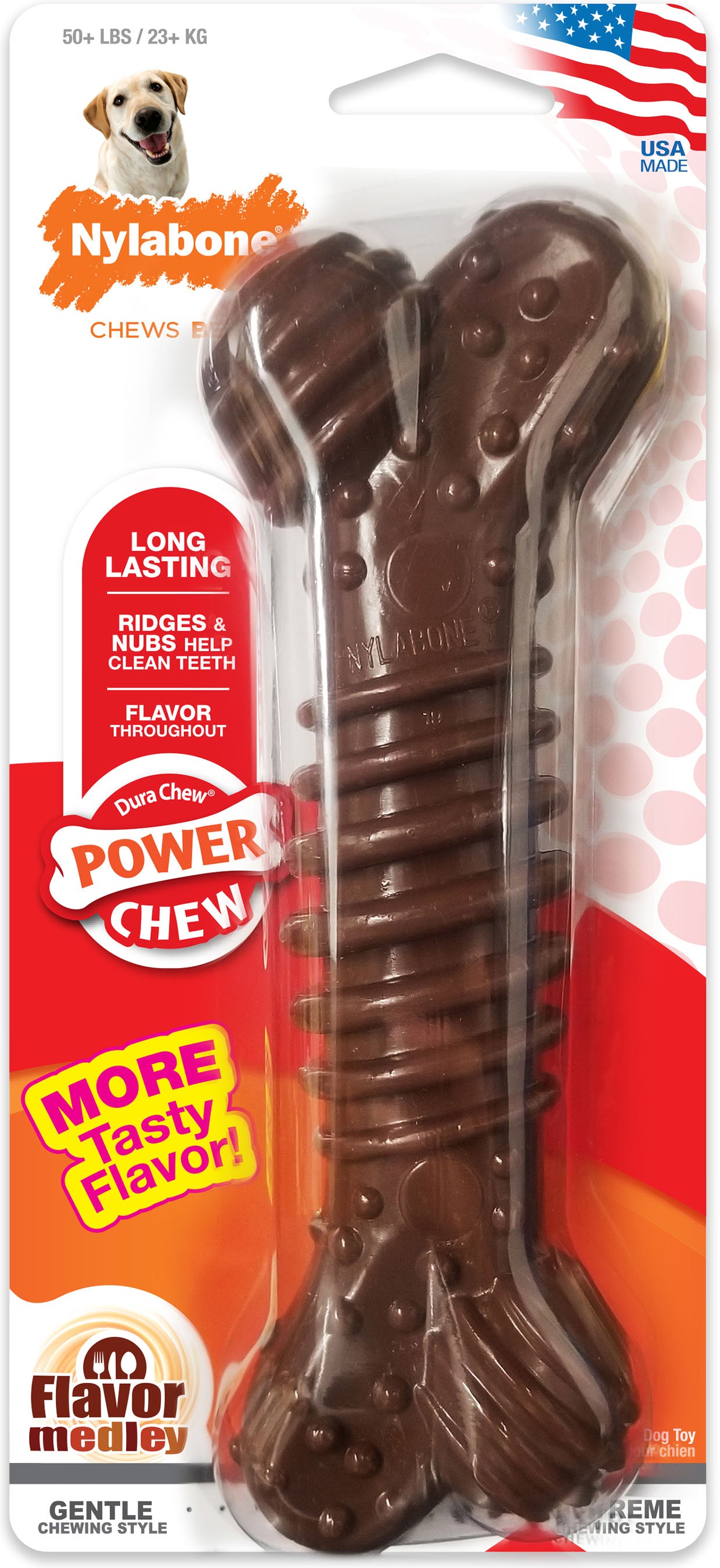 Nylabone Power Chew Textured Bone