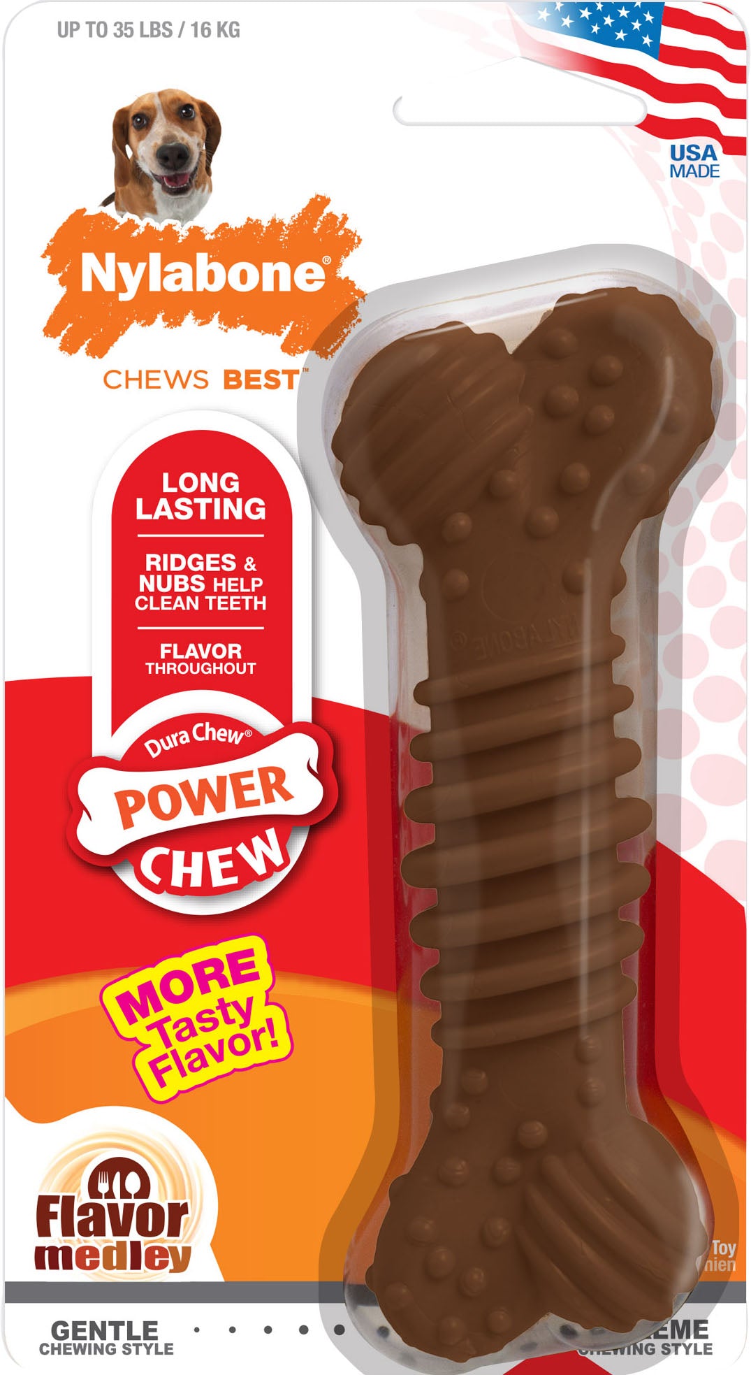 Nylabone Power Chew Textured Bone