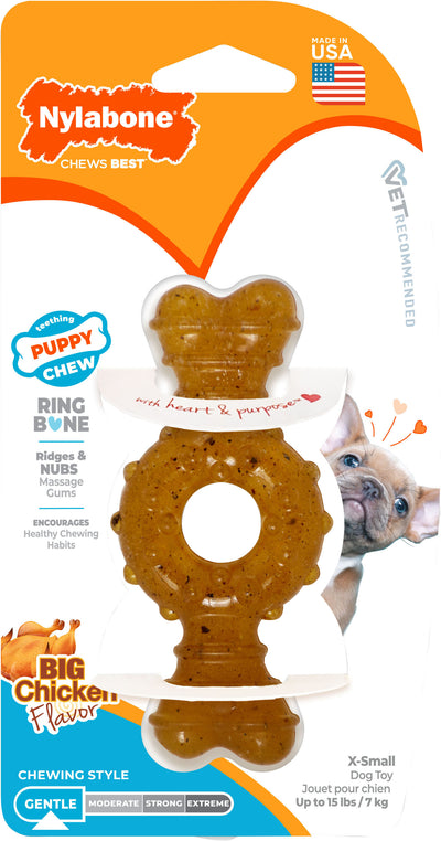 Nylabone Puppy Chew Ring Bone