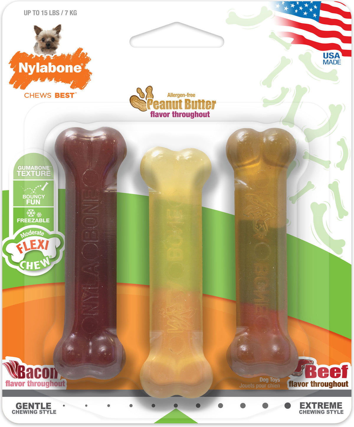 Nylabone Moderate Chew Variety Pack