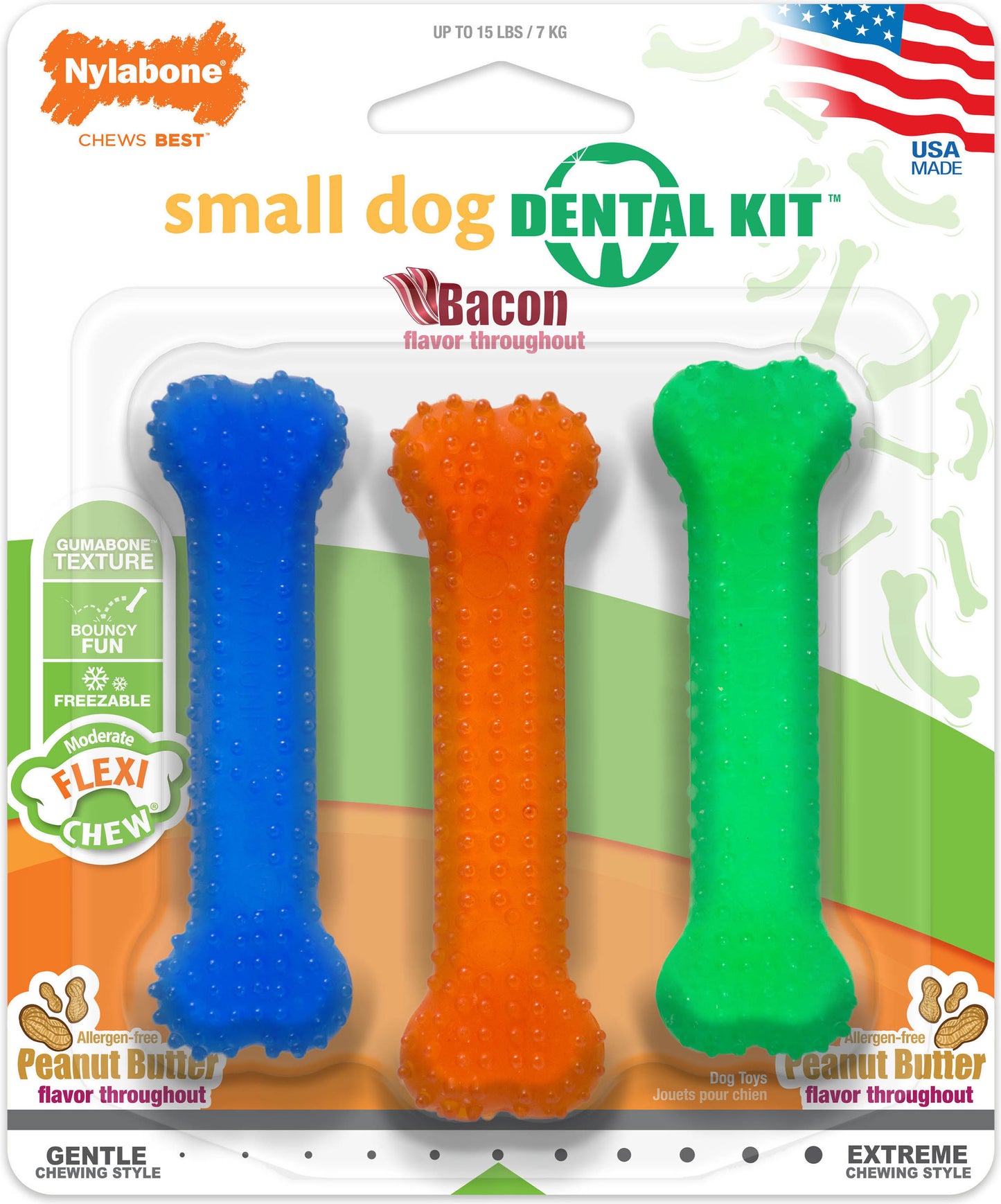 NYLABONE MODERATE CHEW DENTAL VARIETY PACK
