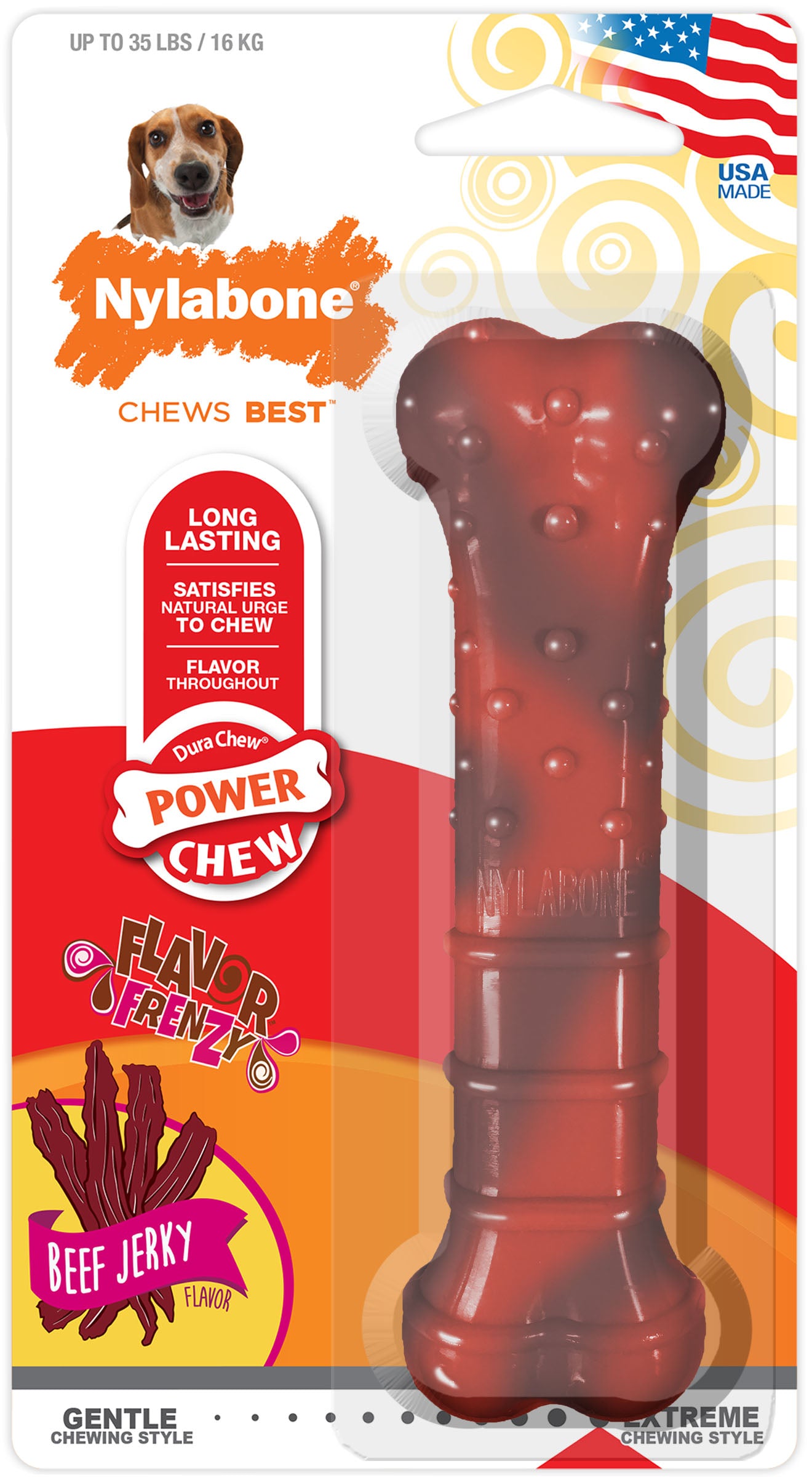 Nylabone Power Chew Flavor Frenzy Textured Bone