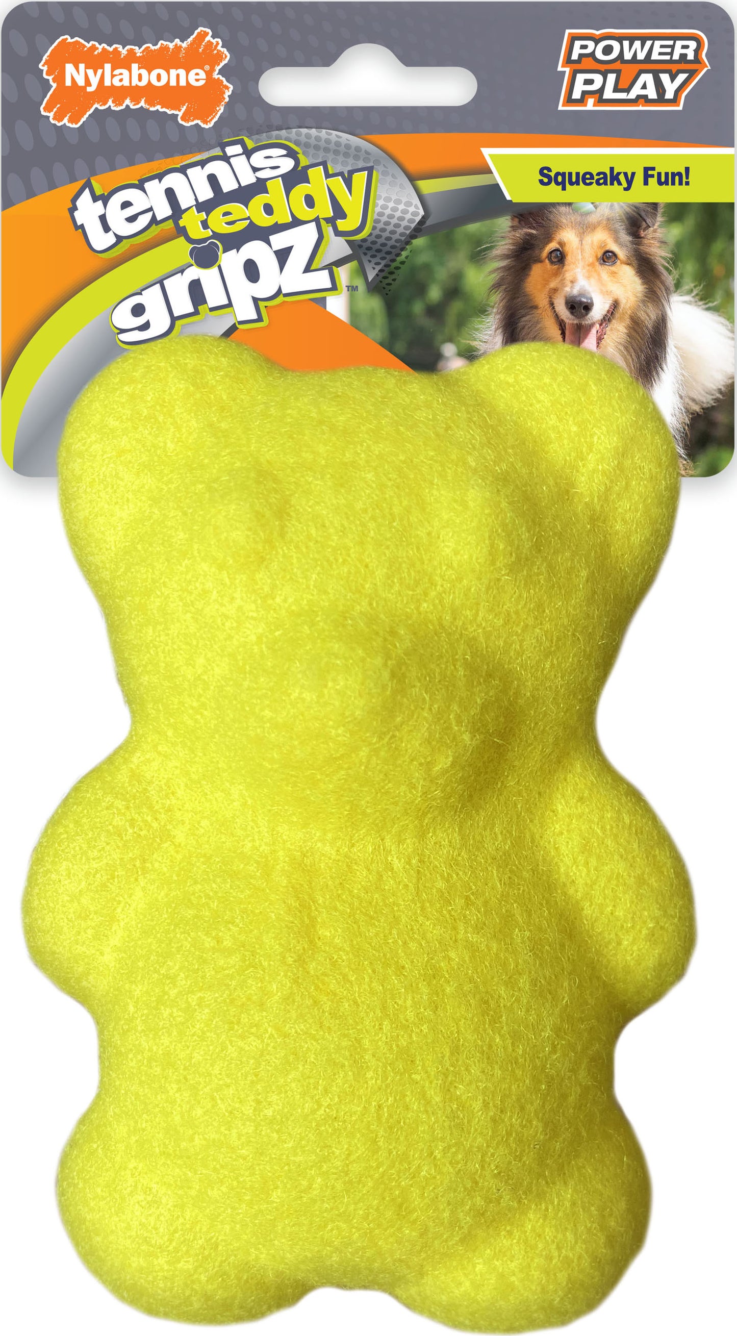 Nylabone Power Play Gripz Tennis Teddy