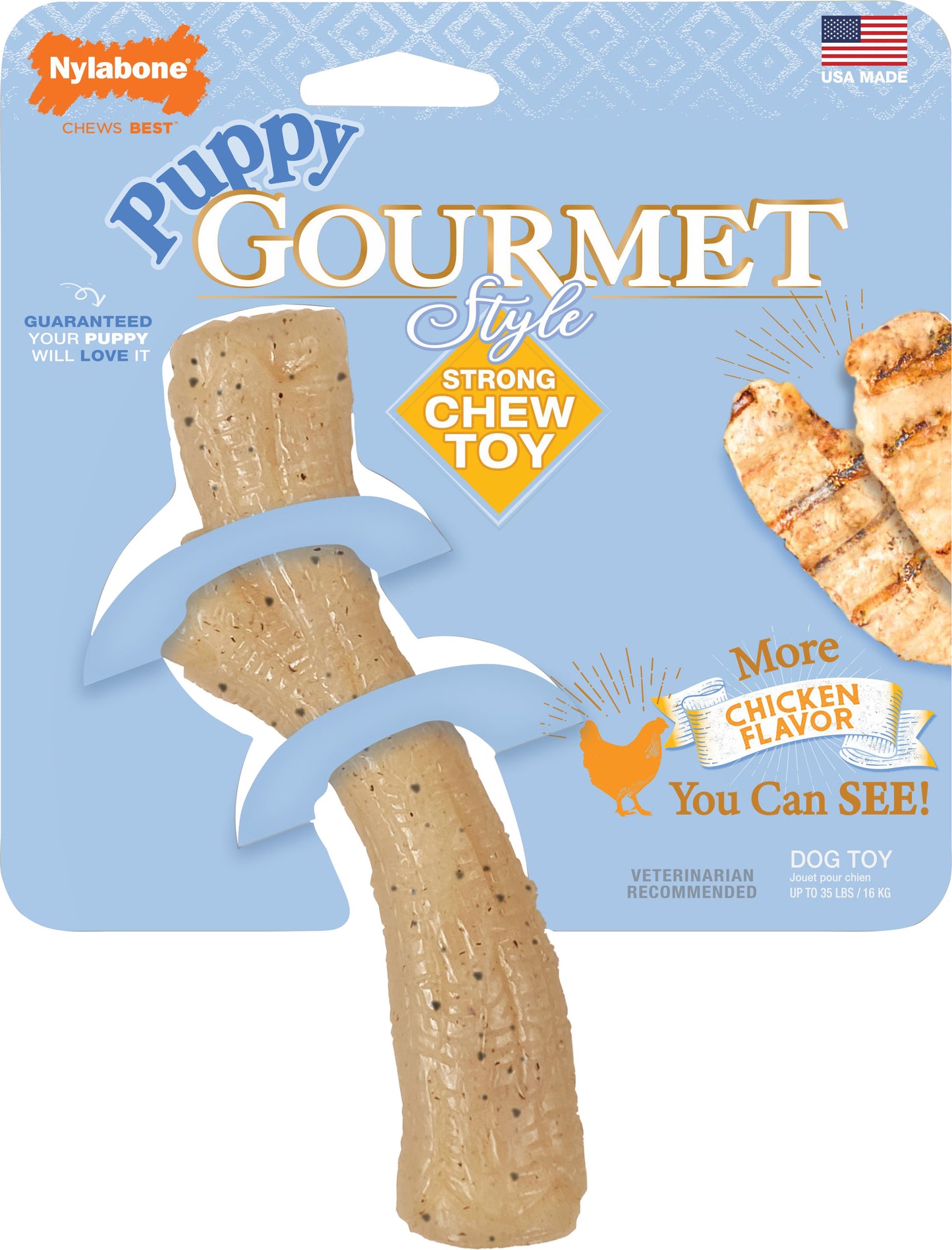 Nylabone Puppy Gourmet Style Strong Chew Stick