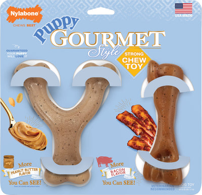 Nylabone Puppy Gourmet Style Strong Chew Bundle